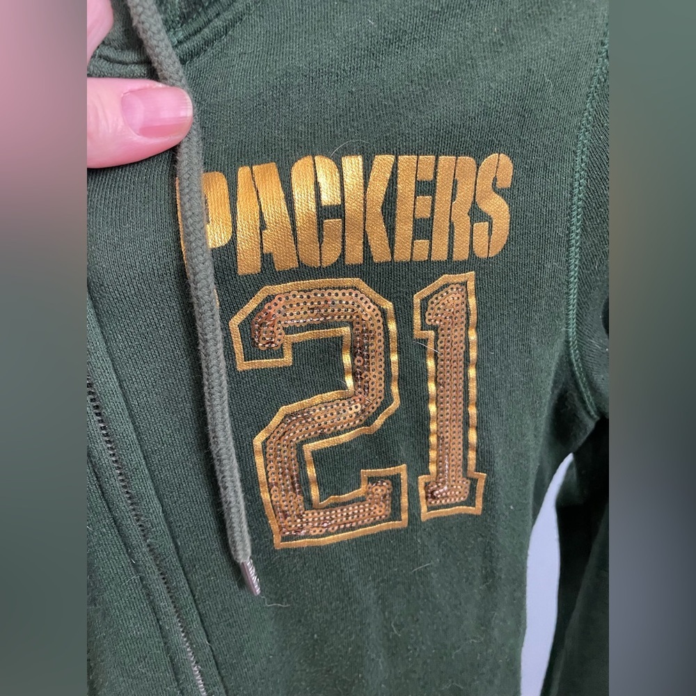 Victoria secret PINK Green Bay Packers Hoodie size medium - Picture 6 of 10